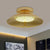 Gold Finish Bowl Flushmount Light Postmodern LED Iron Flush Mount Ceiling Lamp Fixture Gold Clearhalo 'Ceiling Lights' 'Close To Ceiling Lights' 'Close to ceiling' 'Flush mount' Lighting' 730155