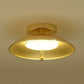 Gold Finish Bowl Flushmount Light Postmodern LED Iron Flush Mount Ceiling Lamp Fixture Clearhalo 'Ceiling Lights' 'Close To Ceiling Lights' 'Close to ceiling' 'Flush mount' Lighting' 730157