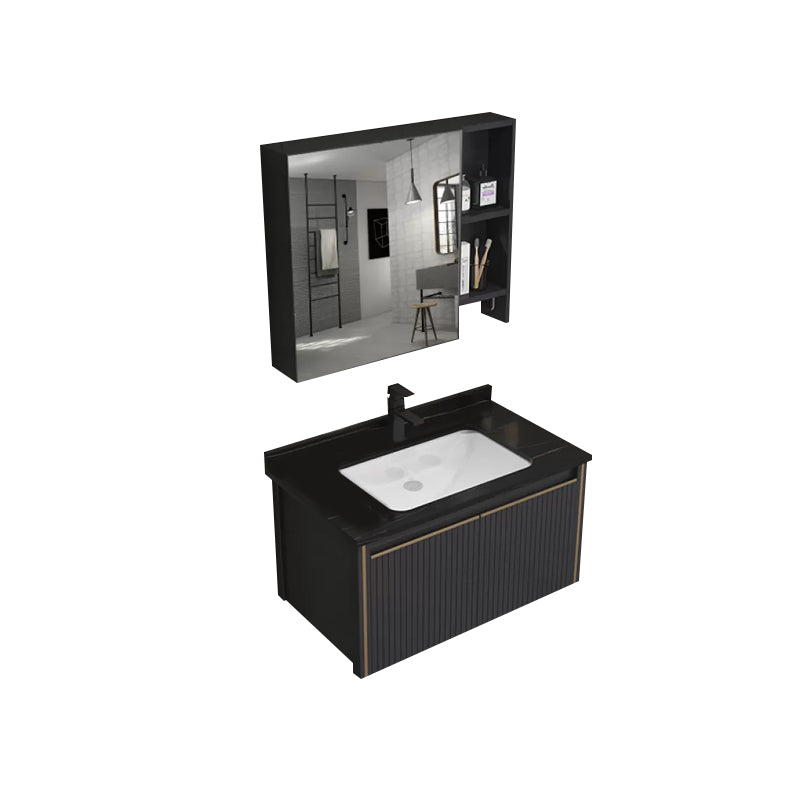 Wall Mount Bathroom Sink Vanity Modern Faucet Included Bathroom Vanity Set Vanity & Faucet & Mirror Cabinet Stone Clearhalo 'Bathroom Remodel & Bathroom Fixtures' 'Bathroom Vanities' 'bathroom_vanities' 'Home Improvement' 'home_improvement' 'home_improvement_bathroom_vanities' 7302112