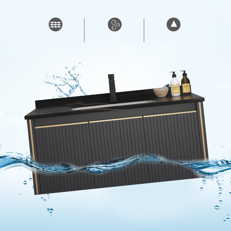 Wall Mount Bathroom Sink Vanity Modern Faucet Included Bathroom Vanity Set Clearhalo 'Bathroom Remodel & Bathroom Fixtures' 'Bathroom Vanities' 'bathroom_vanities' 'Home Improvement' 'home_improvement' 'home_improvement_bathroom_vanities' 7302122