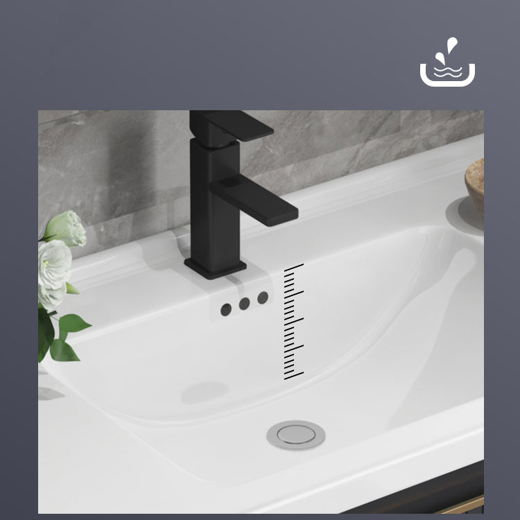 Wall Mount Bathroom Sink Vanity Modern Faucet Included Bathroom Vanity Set Clearhalo 'Bathroom Remodel & Bathroom Fixtures' 'Bathroom Vanities' 'bathroom_vanities' 'Home Improvement' 'home_improvement' 'home_improvement_bathroom_vanities' 7302124