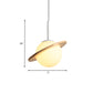 Simple Global Hanging Light Fixture White Glass 1-Head Bedside Pendant Lamp with Wood Ring Clearhalo 'Ceiling Lights' 'Glass shade' 'Glass' 'Modern Pendants' 'Modern' 'Pendant Lights' 'Pendants' Lighting' 730296