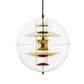 Clear Acrylic Ball Hanging Ceiling Light Modernist 1-Head Suspension Lamp with White/Gold/Silver Disc Deco Inside Clearhalo 'Ceiling Lights' 'Modern Pendants' 'Modern' 'Pendant Lights' 'Pendants' Lighting' 730358