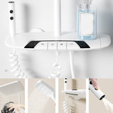 Modern Shower System Solid Color Thermostatic Bath Tub and Shower Head Set Clearhalo 'Bathroom Remodel & Bathroom Fixtures' 'Home Improvement' 'home_improvement' 'home_improvement_shower_faucets' 'Shower Faucets & Systems' 'shower_faucets' 'Showers & Bathtubs Plumbing' 'Showers & Bathtubs' 7305150