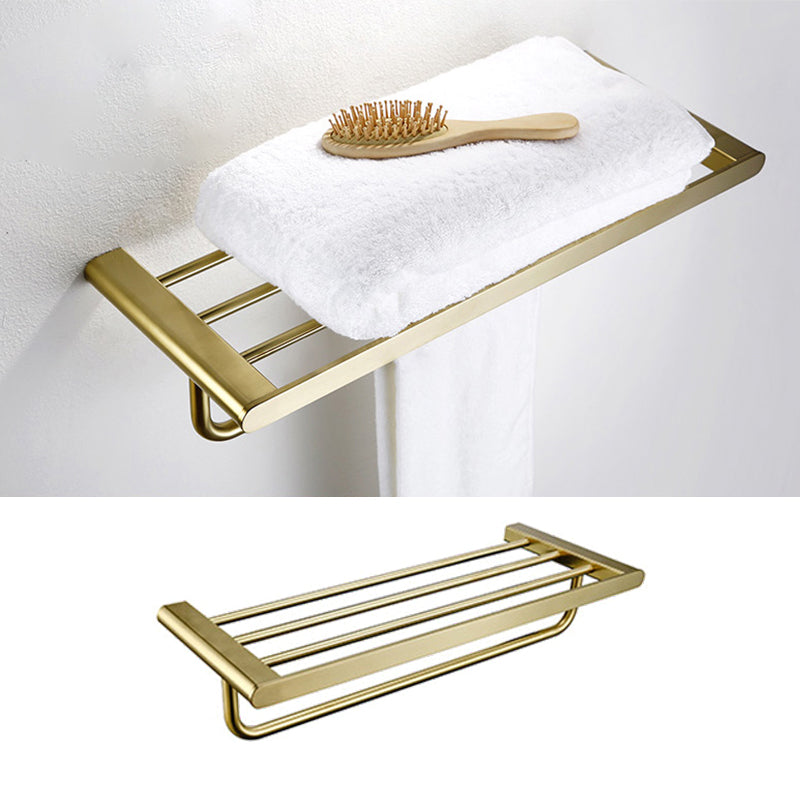 Brushed Brass Metal Bathroom Accessory As Individual Or As a Set Clearhalo 'Bathroom Hardware Sets' 'Bathroom Hardware' 'Bathroom Remodel & Bathroom Fixtures' 'bathroom_hardware_sets' 'Home Improvement' 'home_improvement' 'home_improvement_bathroom_hardware_sets' 7305334