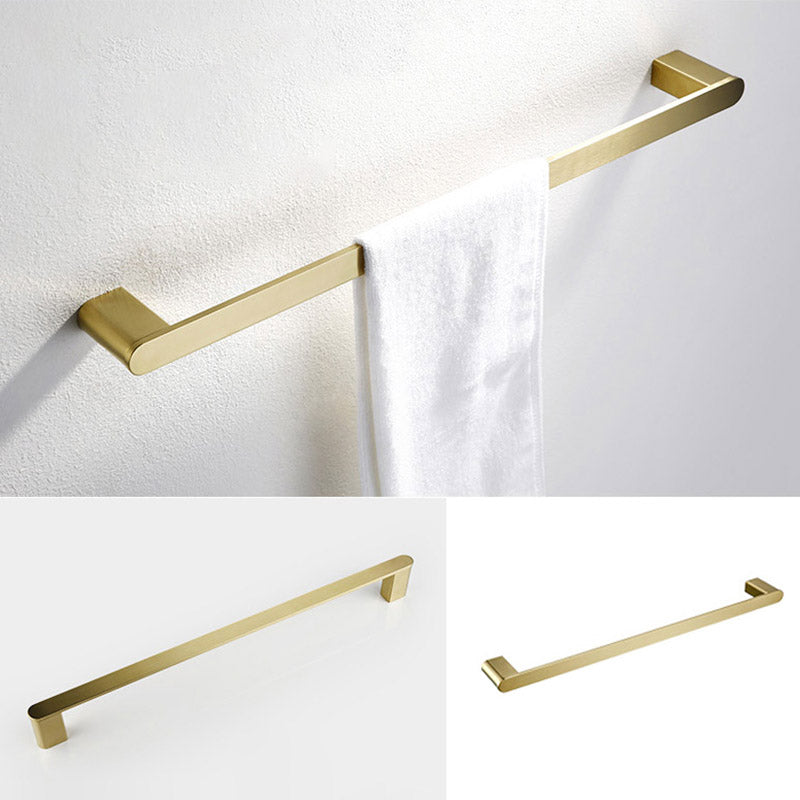 Brushed Brass Metal Bathroom Accessory As Individual Or As a Set Clearhalo 'Bathroom Hardware Sets' 'Bathroom Hardware' 'Bathroom Remodel & Bathroom Fixtures' 'bathroom_hardware_sets' 'Home Improvement' 'home_improvement' 'home_improvement_bathroom_hardware_sets' 7305337