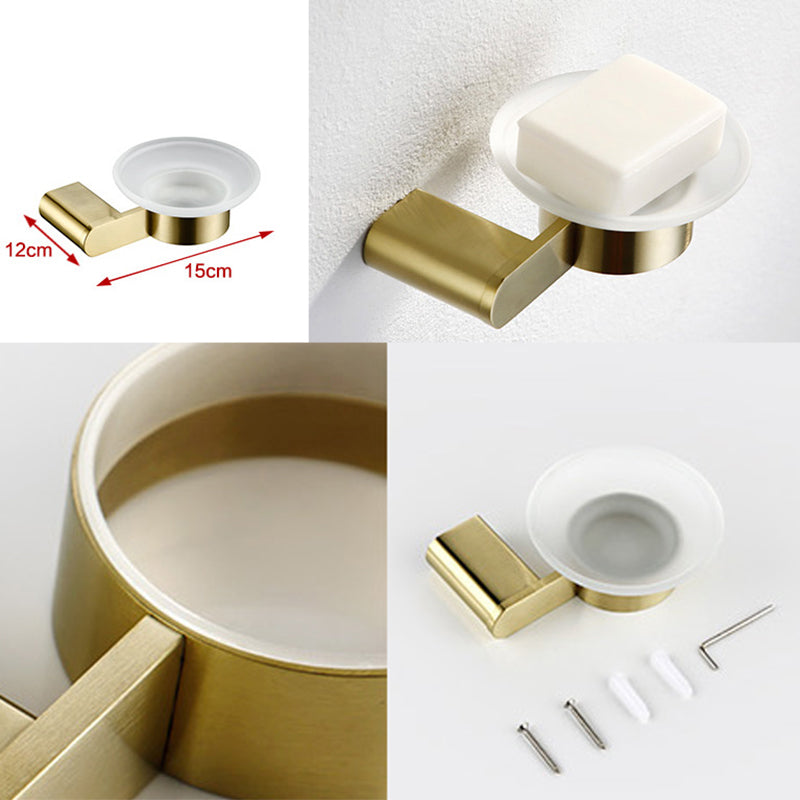 Brushed Brass Metal Bathroom Accessory As Individual Or As a Set Clearhalo 'Bathroom Hardware Sets' 'Bathroom Hardware' 'Bathroom Remodel & Bathroom Fixtures' 'bathroom_hardware_sets' 'Home Improvement' 'home_improvement' 'home_improvement_bathroom_hardware_sets' 7305345