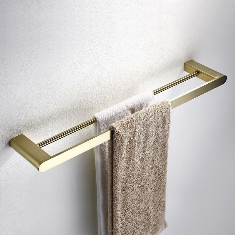Brushed Brass Metal Bathroom Accessory As Individual Or As a Set Clearhalo 'Bathroom Hardware Sets' 'Bathroom Hardware' 'Bathroom Remodel & Bathroom Fixtures' 'bathroom_hardware_sets' 'Home Improvement' 'home_improvement' 'home_improvement_bathroom_hardware_sets' 7305355