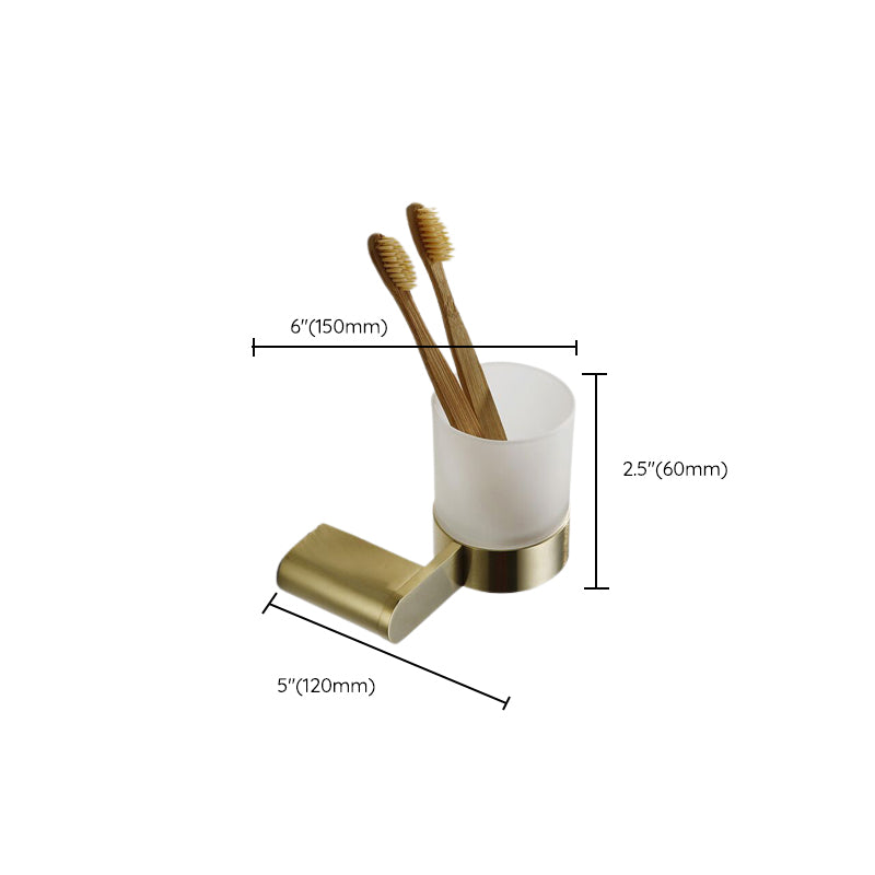 Brushed Brass Metal Bathroom Accessory As Individual Or As a Set Clearhalo 'Bathroom Hardware Sets' 'Bathroom Hardware' 'Bathroom Remodel & Bathroom Fixtures' 'bathroom_hardware_sets' 'Home Improvement' 'home_improvement' 'home_improvement_bathroom_hardware_sets' 7305361
