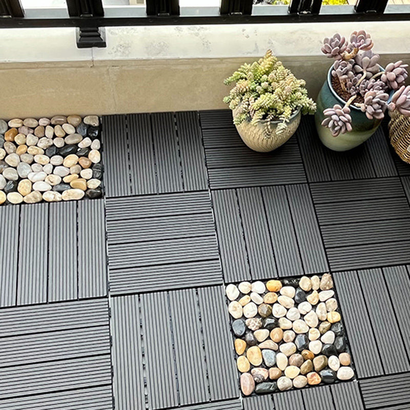 12" X 12" Deck/Patio Flooring Tiles 4-Slat Square for Outdoor Patio Tiles Clearhalo 'Home Improvement' 'home_improvement' 'home_improvement_outdoor_deck_tiles_planks' 'Outdoor Deck Tiles & Planks' 'Outdoor Flooring & Tile' 'Outdoor Remodel' 'outdoor_deck_tiles_planks' 7306199
