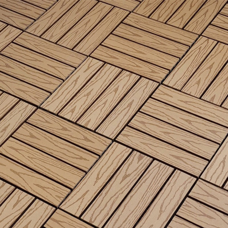 12" X 12" Deck/Patio Flooring Tiles 4-Slat Square for Outdoor Patio Tiles Yellow Embossed Clearhalo 'Home Improvement' 'home_improvement' 'home_improvement_outdoor_deck_tiles_planks' 'Outdoor Deck Tiles & Planks' 'Outdoor Flooring & Tile' 'Outdoor Remodel' 'outdoor_deck_tiles_planks' 7306200