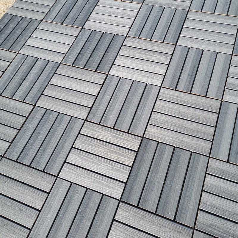 12" X 12" Deck/Patio Flooring Tiles 4-Slat Square for Outdoor Patio Tiles Blue Co-Extrusion Clearhalo 'Home Improvement' 'home_improvement' 'home_improvement_outdoor_deck_tiles_planks' 'Outdoor Deck Tiles & Planks' 'Outdoor Flooring & Tile' 'Outdoor Remodel' 'outdoor_deck_tiles_planks' 7306216