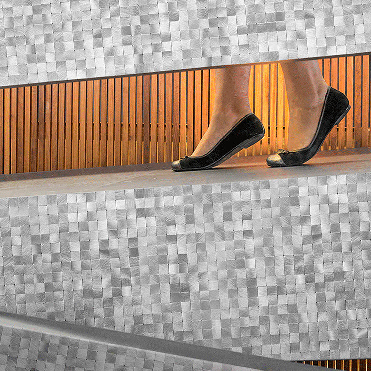 Mosaic Tile Wallpaper Contemporary Peel & Stick Mosaic Tile with Square Shape Clearhalo 'Flooring 'Home Improvement' 'home_improvement' 'home_improvement_peel_stick_blacksplash' 'Peel & Stick Backsplash Tile' 'peel_stick_blacksplash' 'Walls & Ceilings' Walls and Ceiling' 7306379