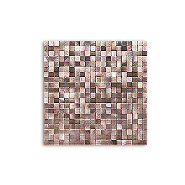 Mosaic Tile Wallpaper Square Shape Peel & Stick Mosaic Tile with Metal Look Light Pink Clearhalo 'Flooring 'Home Improvement' 'home_improvement' 'home_improvement_peel_stick_blacksplash' 'Peel & Stick Backsplash Tile' 'peel_stick_blacksplash' 'Walls & Ceilings' Walls and Ceiling' 7306387
