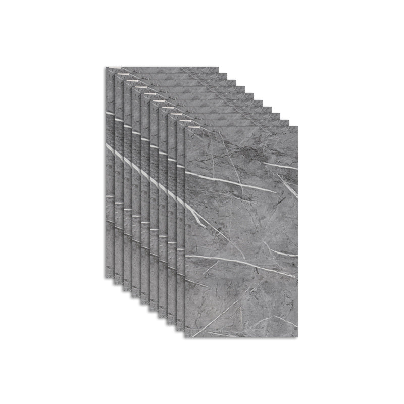 Field Tile Wallpaper Waterproof Peel and Stick Wall Tile with Rectangular Shape Grey 1'4" x 2'7" 10-Piece Set Clearhalo 'Flooring 'Home Improvement' 'home_improvement' 'home_improvement_peel_stick_blacksplash' 'Peel & Stick Backsplash Tile' 'peel_stick_blacksplash' 'Walls & Ceilings' Walls and Ceiling' 7306423