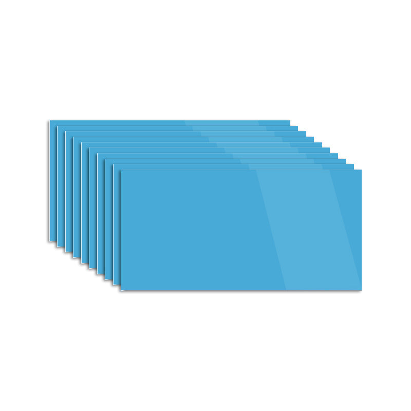 Field Tile Wallpaper Waterproof Peel and Stick Wall Tile with Rectangular Shape Blue 1'6" x 3' 10-Piece Set Clearhalo 'Flooring 'Home Improvement' 'home_improvement' 'home_improvement_peel_stick_blacksplash' 'Peel & Stick Backsplash Tile' 'peel_stick_blacksplash' 'Walls & Ceilings' Walls and Ceiling' 7306433