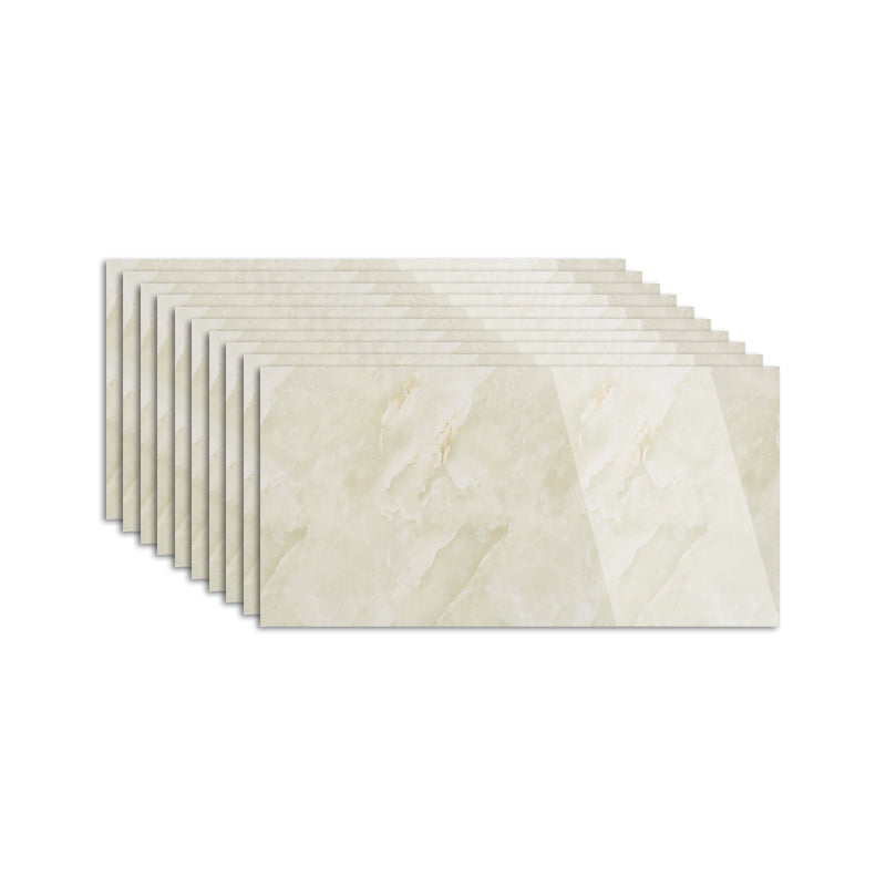 Field Tile Wallpaper Waterproof Peel and Stick Wall Tile with Rectangular Shape Light Green White 1'6" x 3' 10-Piece Set Clearhalo 'Flooring 'Home Improvement' 'home_improvement' 'home_improvement_peel_stick_blacksplash' 'Peel & Stick Backsplash Tile' 'peel_stick_blacksplash' 'Walls & Ceilings' Walls and Ceiling' 7306446