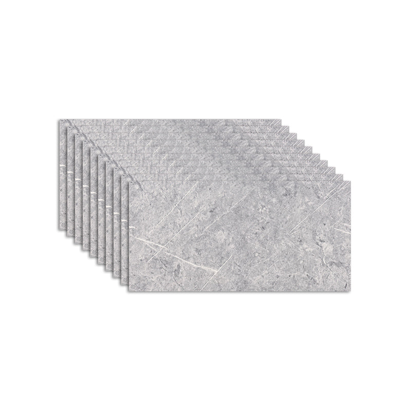 Field Tile Wallpaper Waterproof Peel and Stick Wall Tile with Rectangular Shape Blue Gray 1' x 2' 10-Piece Set Clearhalo 'Flooring 'Home Improvement' 'home_improvement' 'home_improvement_peel_stick_blacksplash' 'Peel & Stick Backsplash Tile' 'peel_stick_blacksplash' 'Walls & Ceilings' Walls and Ceiling' 7306449