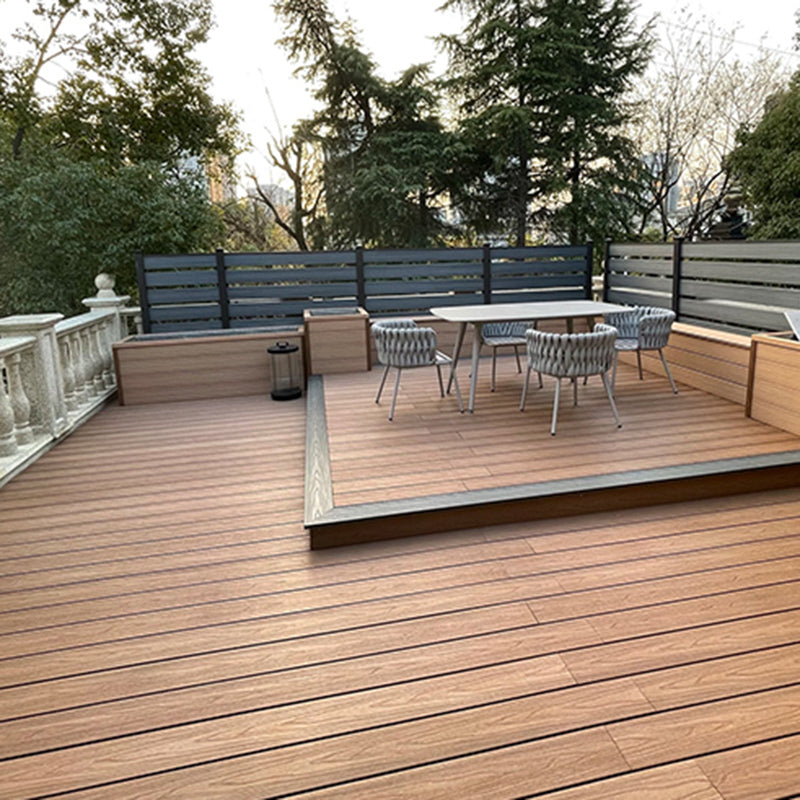 Modern Style Wood Flooring Rectangle Non-slip Outdoor Wood Flooring Clearhalo 'Flooring 'Hardwood Flooring' 'hardwood_flooring' 'Home Improvement' 'home_improvement' 'home_improvement_hardwood_flooring' Walls and Ceiling' 7306525
