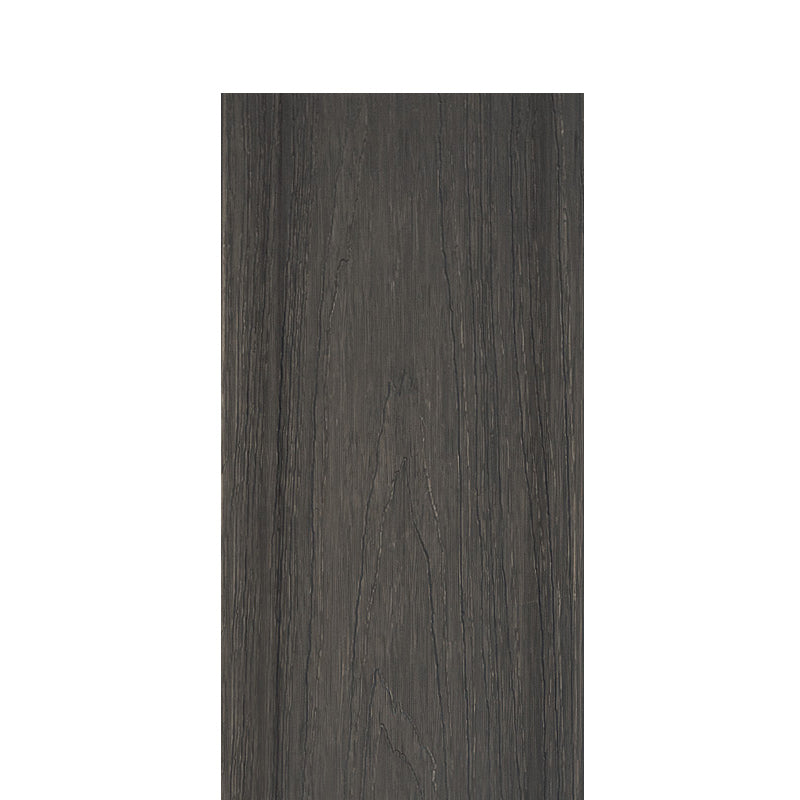 Outdoor WPC Flooring Rectangle Modern Style Nail Wood Flooring Dark Brown Black 118"L x 6"W x 0.9"H Clearhalo 'Flooring 'Hardwood Flooring' 'hardwood_flooring' 'Home Improvement' 'home_improvement' 'home_improvement_hardwood_flooring' Walls and Ceiling' 7306556