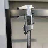 Tempered Glass Single Sliding Shower Bath Door Transparent Metal Framed Shower Door Clearhalo 'Bathroom Remodel & Bathroom Fixtures' 'Home Improvement' 'home_improvement' 'home_improvement_shower_tub_doors' 'Shower and Tub Doors' 'shower_tub_doors' 'Showers & Bathtubs' 7306704