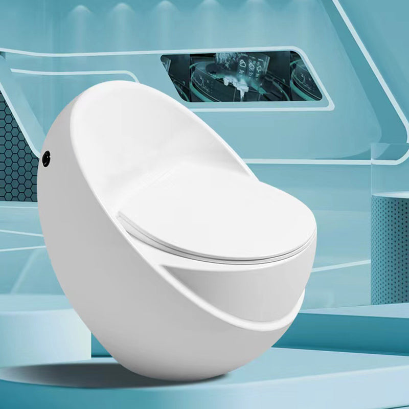 Contemporary Siphon Jet Toilet Bowl Floor Mounted Urine Toilet for Washroom White 14" Clearhalo 'Bathroom Remodel & Bathroom Fixtures' 'Home Improvement' 'home_improvement' 'home_improvement_toilets' 'Toilets & Bidets' 'Toilets' 7307136