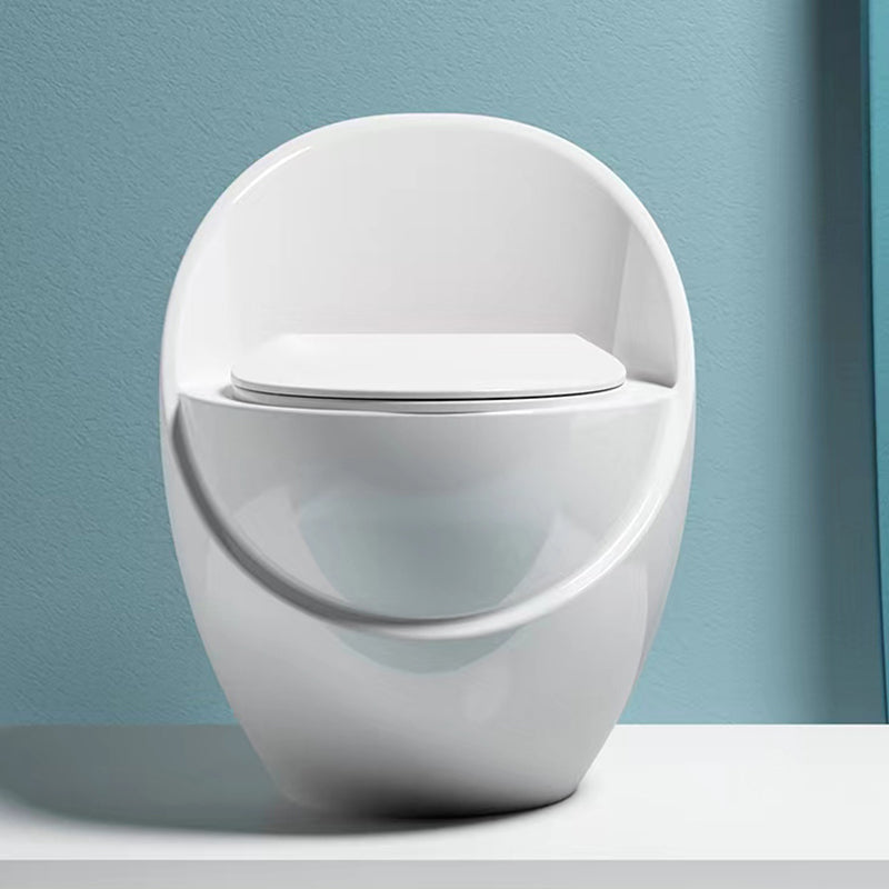 Contemporary Siphon Jet Toilet Bowl Floor Mounted Urine Toilet for Washroom Clearhalo 'Bathroom Remodel & Bathroom Fixtures' 'Home Improvement' 'home_improvement' 'home_improvement_toilets' 'Toilets & Bidets' 'Toilets' 7307143