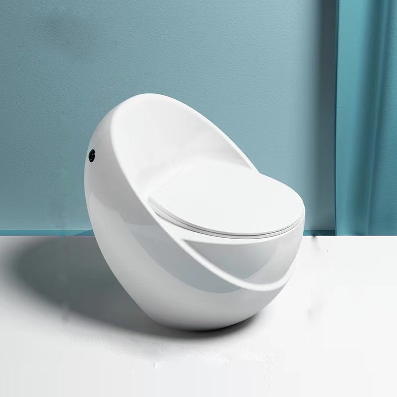 Contemporary Siphon Jet Toilet Bowl Floor Mounted Urine Toilet for Washroom White 12" Clearhalo 'Bathroom Remodel & Bathroom Fixtures' 'Home Improvement' 'home_improvement' 'home_improvement_toilets' 'Toilets & Bidets' 'Toilets' 7307146