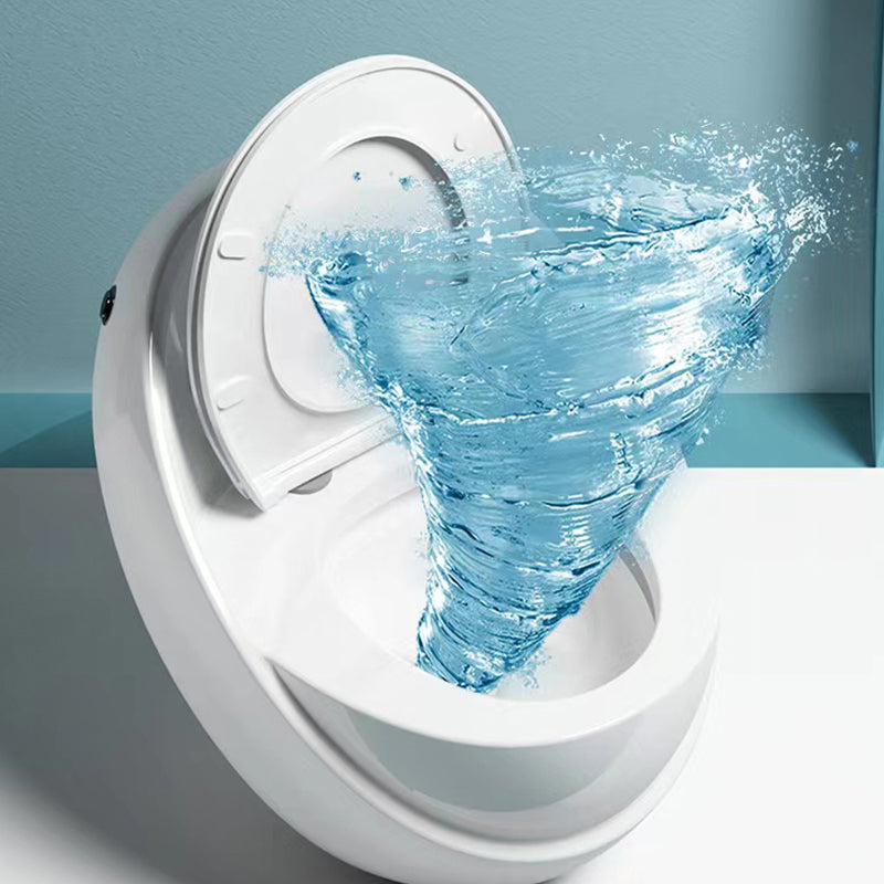 Contemporary Siphon Jet Toilet Bowl Floor Mounted Urine Toilet for Washroom Clearhalo 'Bathroom Remodel & Bathroom Fixtures' 'Home Improvement' 'home_improvement' 'home_improvement_toilets' 'Toilets & Bidets' 'Toilets' 7307149