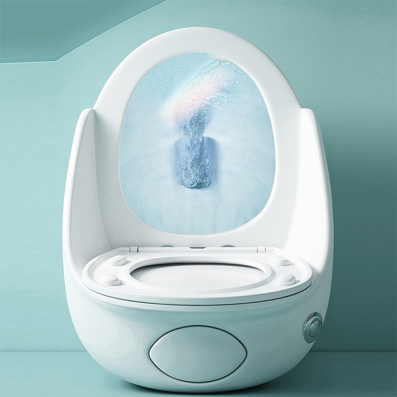 Contemporary Ceramic Toilet Bowl Floor Mount Urine Toilet with Seat for Washroom Clearhalo 'Bathroom Remodel & Bathroom Fixtures' 'Home Improvement' 'home_improvement' 'home_improvement_toilets' 'Toilets & Bidets' 'Toilets' 7307159