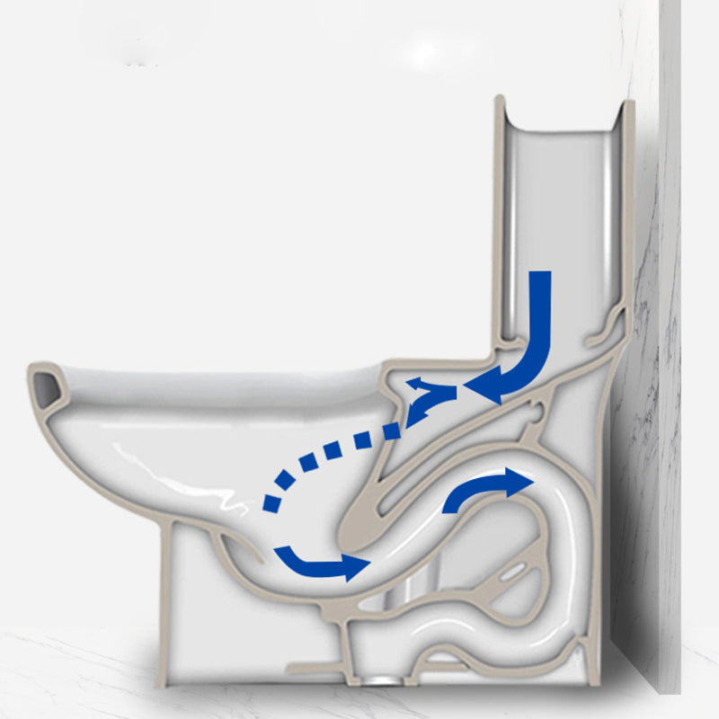 Contemporary White Ceramic Toilet Bowl Floor Mount Urine Toilet for Washroom Clearhalo 'Bathroom Remodel & Bathroom Fixtures' 'Home Improvement' 'home_improvement' 'home_improvement_toilets' 'Toilets & Bidets' 'Toilets' 7307183