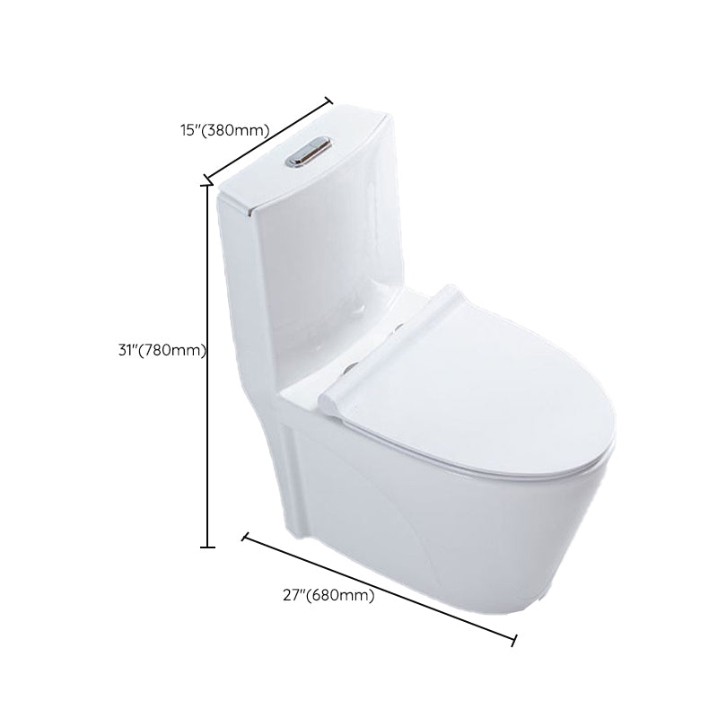 Contemporary White Ceramic Toilet Bowl Floor Mount Urine Toilet for Washroom Clearhalo 'Bathroom Remodel & Bathroom Fixtures' 'Home Improvement' 'home_improvement' 'home_improvement_toilets' 'Toilets & Bidets' 'Toilets' 7307186