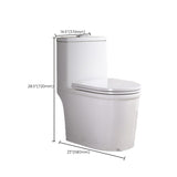 Contemporary White Ceramic Toilet Bowl Floor Mounted Urine Toilet for Washroom Clearhalo 'Bathroom Remodel & Bathroom Fixtures' 'Home Improvement' 'home_improvement' 'home_improvement_toilets' 'Toilets & Bidets' 'Toilets' 7307205