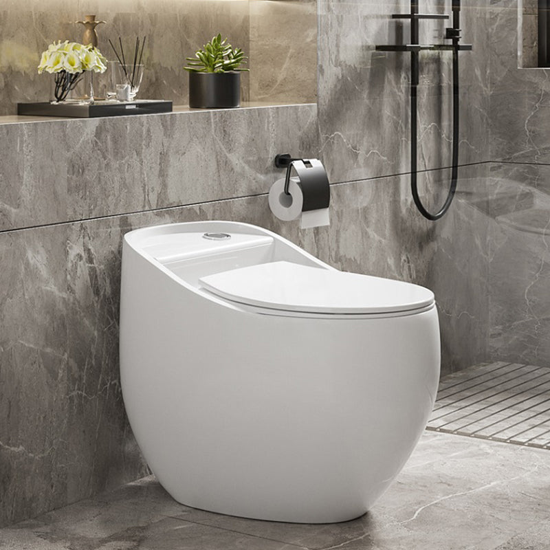 Contemporary Ceramic Toilet Floor Mount Urine Toilet with Slow Close Seat for Washroom White 14" Clearhalo 'Bathroom Remodel & Bathroom Fixtures' 'Home Improvement' 'home_improvement' 'home_improvement_toilets' 'Toilets & Bidets' 'Toilets' 7307207