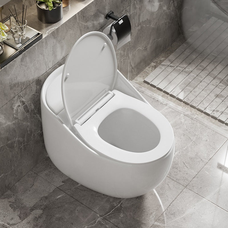 Contemporary Ceramic Toilet Floor Mount Urine Toilet with Slow Close Seat for Washroom Clearhalo 'Bathroom Remodel & Bathroom Fixtures' 'Home Improvement' 'home_improvement' 'home_improvement_toilets' 'Toilets & Bidets' 'Toilets' 7307212