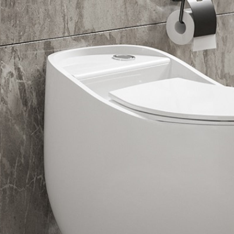 Contemporary Ceramic Toilet Floor Mount Urine Toilet with Slow Close Seat for Washroom Clearhalo 'Bathroom Remodel & Bathroom Fixtures' 'Home Improvement' 'home_improvement' 'home_improvement_toilets' 'Toilets & Bidets' 'Toilets' 7307218