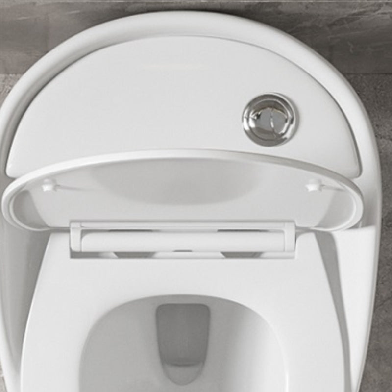 Contemporary Ceramic Toilet Floor Mount Urine Toilet with Slow Close Seat for Washroom Clearhalo 'Bathroom Remodel & Bathroom Fixtures' 'Home Improvement' 'home_improvement' 'home_improvement_toilets' 'Toilets & Bidets' 'Toilets' 7307220