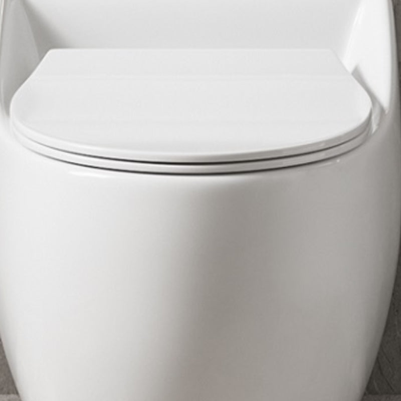 Contemporary Ceramic Toilet Floor Mount Urine Toilet with Slow Close Seat for Washroom Clearhalo 'Bathroom Remodel & Bathroom Fixtures' 'Home Improvement' 'home_improvement' 'home_improvement_toilets' 'Toilets & Bidets' 'Toilets' 7307225