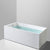 Back to Wall Antique Finish Bath Soaking Rectangular Modern Bath Tub White Tub Clearhalo 'Bathroom Remodel & Bathroom Fixtures' 'Bathtubs' 'Home Improvement' 'home_improvement' 'home_improvement_bathtubs' 'Showers & Bathtubs' 7307231