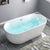 Modern Oval Stand Alone Bathtub Acrylic White Soaking Back to Wall Bath White Tub Clearhalo 'Bathroom Remodel & Bathroom Fixtures' 'Bathtubs' 'Home Improvement' 'home_improvement' 'home_improvement_bathtubs' 'Showers & Bathtubs' 7307248