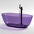 Flat Bottom Soaking Bathtub Antique Finish Modern Oval Bath Tub Purple Clearhalo 'Bathroom Remodel & Bathroom Fixtures' 'Bathtubs' 'Home Improvement' 'home_improvement' 'home_improvement_bathtubs' 'Showers & Bathtubs' 7307311