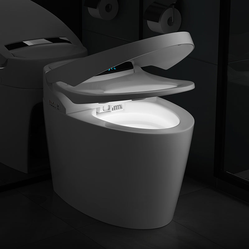 Contemporary Floor Standing Bidet Elongated White Heated Seat Floor Mount Bidet Clearhalo 'Bathroom Remodel & Bathroom Fixtures' 'Bidets' 'Home Improvement' 'home_improvement' 'home_improvement_bidets' 'Toilets & Bidets' 7307605