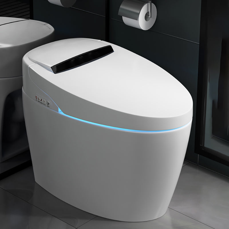 Contemporary Floor Standing Bidet Elongated White Heated Seat Floor Mount Bidet Dryer Not Included (Standard) Clearhalo 'Bathroom Remodel & Bathroom Fixtures' 'Bidets' 'Home Improvement' 'home_improvement' 'home_improvement_bidets' 'Toilets & Bidets' 7307611