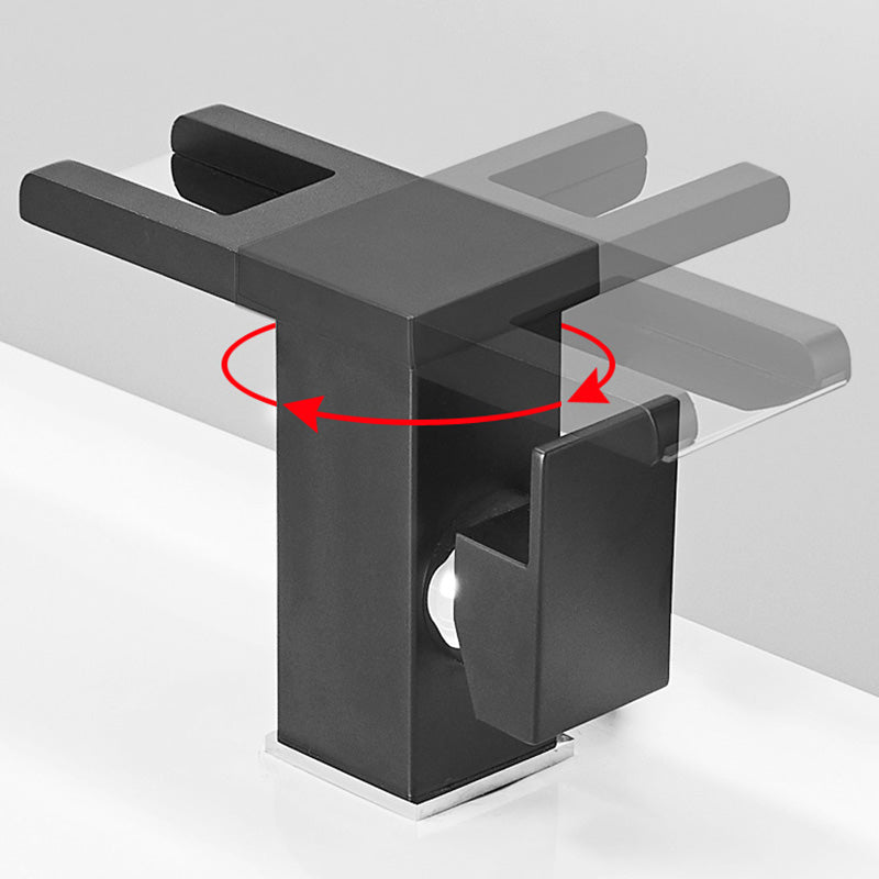 Modern Basin Lavatory Faucet Single-handle Vanity Sink Faucet Clearhalo 'Bathroom Remodel & Bathroom Fixtures' 'Bathroom Sink Faucets' 'Bathroom Sinks & Faucet Components' 'bathroom_sink_faucets' 'Home Improvement' 'home_improvement' 'home_improvement_bathroom_sink_faucets' 7308437