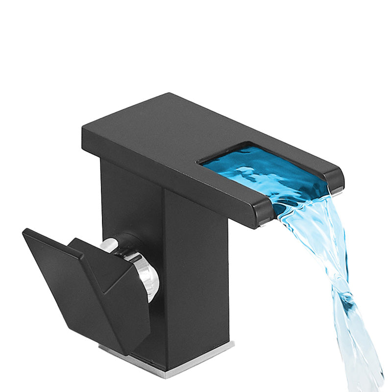 Modern Basin Lavatory Faucet Single-handle Vanity Sink Faucet Clearhalo 'Bathroom Remodel & Bathroom Fixtures' 'Bathroom Sink Faucets' 'Bathroom Sinks & Faucet Components' 'bathroom_sink_faucets' 'Home Improvement' 'home_improvement' 'home_improvement_bathroom_sink_faucets' 7308440