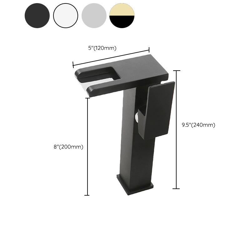 Modern Basin Lavatory Faucet Single-handle Vanity Sink Faucet Clearhalo 'Bathroom Remodel & Bathroom Fixtures' 'Bathroom Sink Faucets' 'Bathroom Sinks & Faucet Components' 'bathroom_sink_faucets' 'Home Improvement' 'home_improvement' 'home_improvement_bathroom_sink_faucets' 7308453