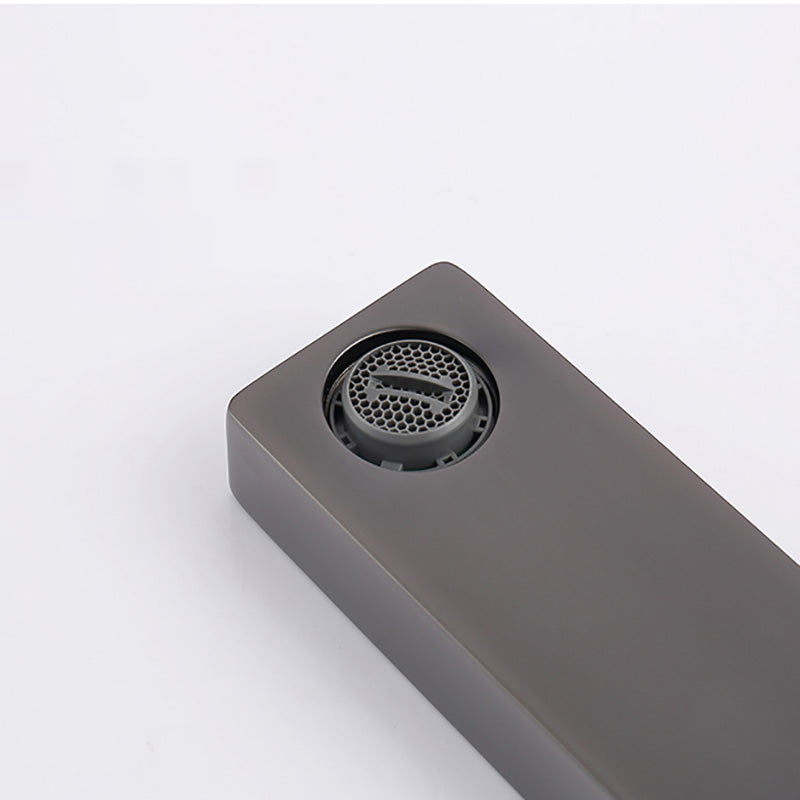 Wall Mounted Bathroom Faucet Low Arc Lever Handle 2 Hole Faucets Clearhalo 'Bathroom Remodel & Bathroom Fixtures' 'Bathroom Sink Faucets' 'Bathroom Sinks & Faucet Components' 'bathroom_sink_faucets' 'Home Improvement' 'home_improvement' 'home_improvement_bathroom_sink_faucets' 7308482