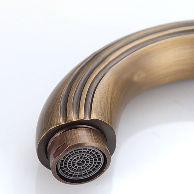 Dual Handle Vintage Vanity Sink Faucet Industrial Basin Lavatory Faucet Clearhalo 'Bathroom Remodel & Bathroom Fixtures' 'Bathroom Sink Faucets' 'Bathroom Sinks & Faucet Components' 'bathroom_sink_faucets' 'Home Improvement' 'home_improvement' 'home_improvement_bathroom_sink_faucets' 7308502