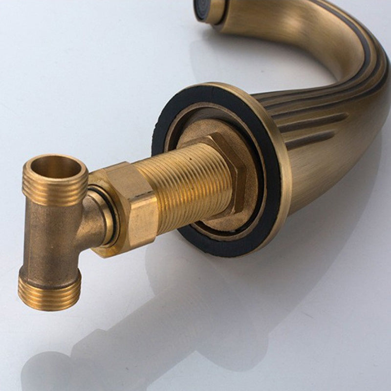 Dual Handle Vintage Vanity Sink Faucet Industrial Basin Lavatory Faucet Clearhalo 'Bathroom Remodel & Bathroom Fixtures' 'Bathroom Sink Faucets' 'Bathroom Sinks & Faucet Components' 'bathroom_sink_faucets' 'Home Improvement' 'home_improvement' 'home_improvement_bathroom_sink_faucets' 7308503