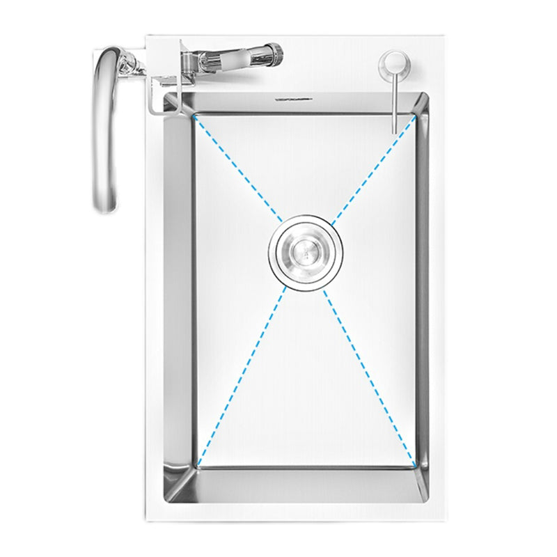 Modern Style Kitchen Sink Stainless Steel Soundproof Kitchen Sink with Basket Strainer Clearhalo 'Home Improvement' 'home_improvement' 'home_improvement_kitchen_sinks' 'Kitchen Remodel & Kitchen Fixtures' 'Kitchen Sinks & Faucet Components' 'Kitchen Sinks' 'kitchen_sinks' 7308544